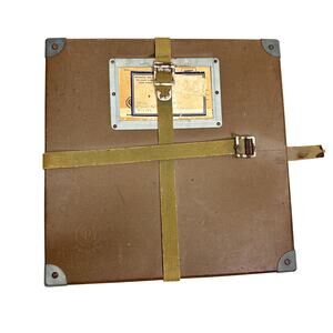 VTG ‘69 Film Reel Shipping Case – Original Label, Moral Re-Armament, Retro Decor